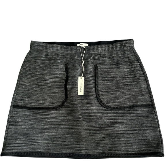 Max Studio Dresses & Skirts - NWT Max Studio Mini Skirt Heathered Grey With Front Pocket size L